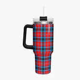 MacTavish Modern Tartan Crest 40 oz Insulated Tumbler with Handle